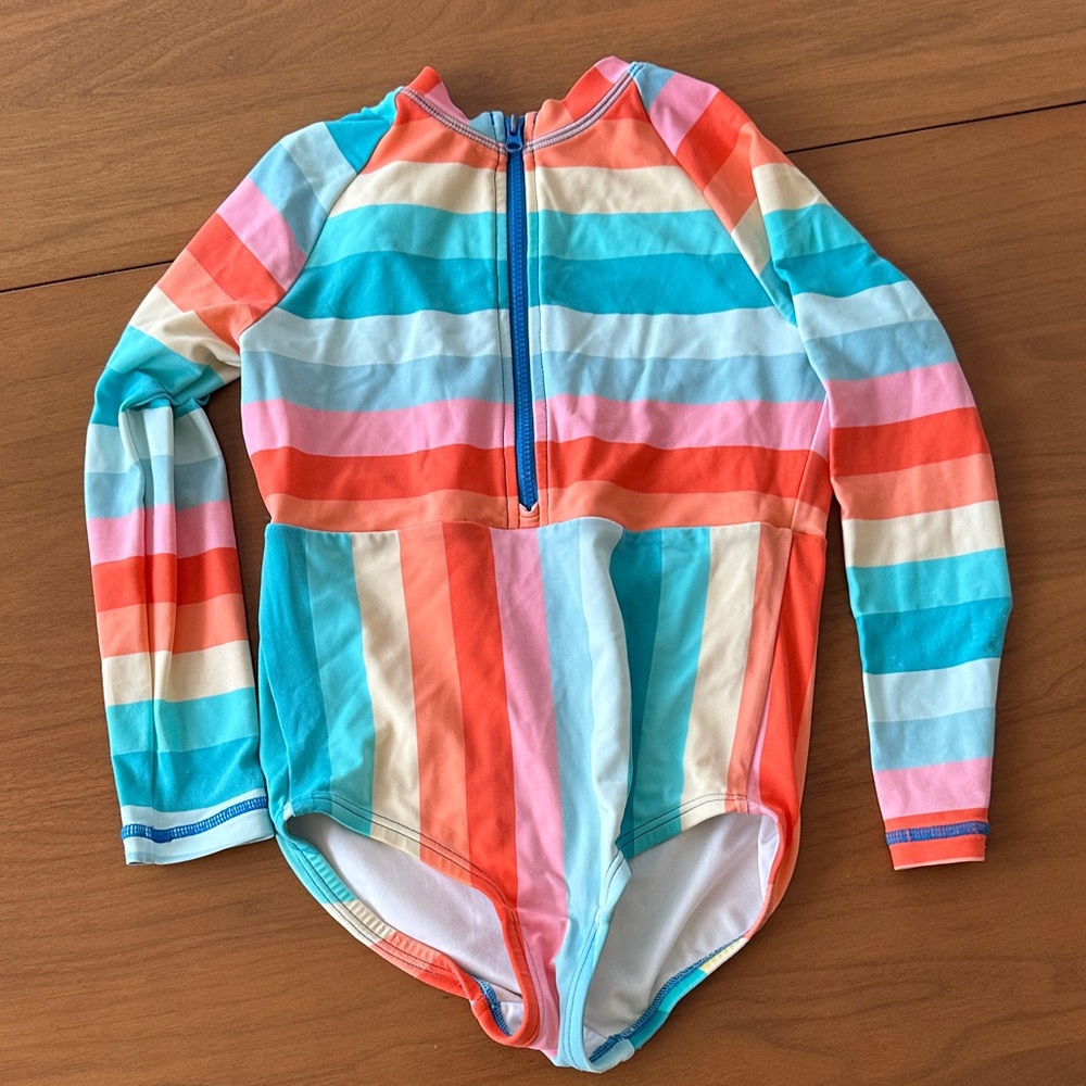 Hanna Andersson Multicolor Striped Kids Rashguard